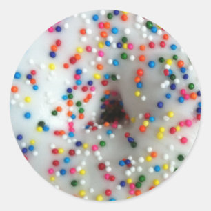 Sprinkles Donut Runder Aufkleber