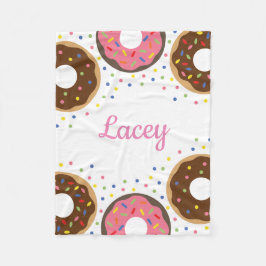 Sprinkles Donuts Personalisiert Fleece Blanket