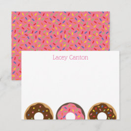 Sprinkles Donuts Personalisierte Mitteilungskarten