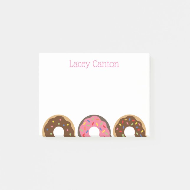 Sprinkles Donuts Personalisiertes Post-it-Notepad Post-it Klebezettel (Vorderseite)