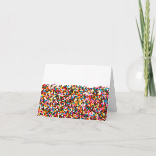 Sprinkles-Filled Cards Karte