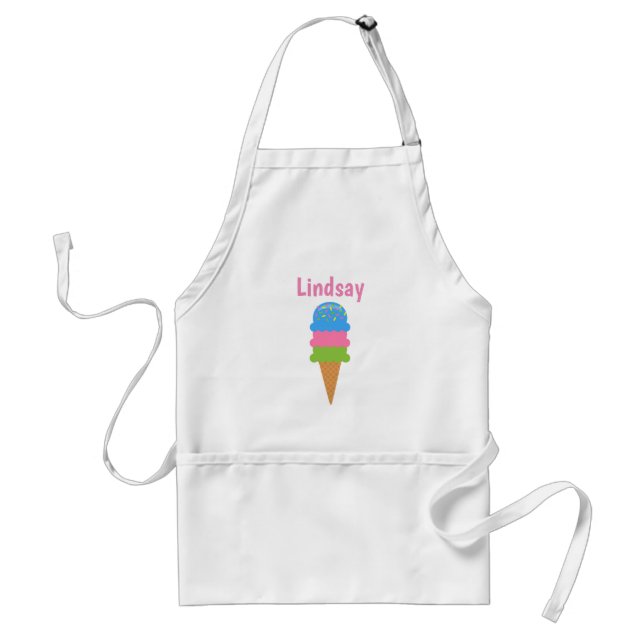 Sprinkles Ice Creme Cone Personalisierte Schürze (Vorne)