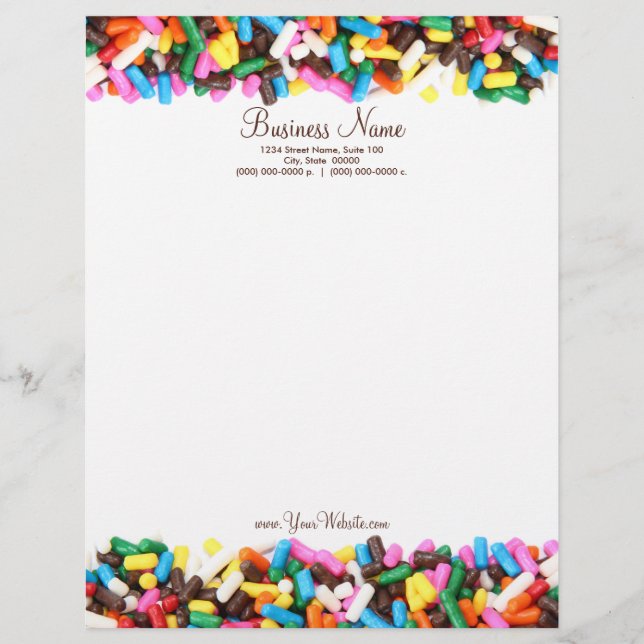 Sprinkles Letterhead Briefkopf (Vorderseite)