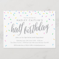 Sprinkles Mittags Einladung, Niedlich und modern