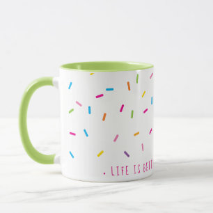 SPRINKLES moderne niedliche gemusterte hübsche Far Tasse