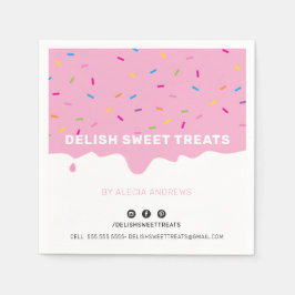 SPRINKLES Moderner niedlicher Zuckerguss Tropfen S Serviette