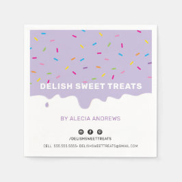 SPRINKLES Moderner Zuckerguss Tropfen Sprinklen li Serviette