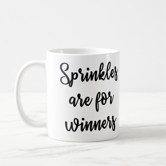 Sprinkles sind für Sieger Tasse (Links)