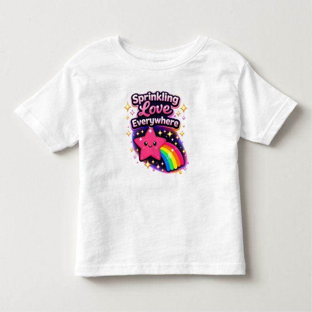 Sprinkling Love Everywhere 2– Cute Toddler Gir Kleinkind T-shirt (Vorderseite)