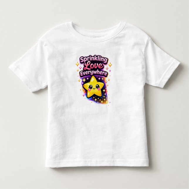 Sprinkling Love Everywhere 3– Cute Toddler Gir Kleinkind T-shirt (Vorderseite)