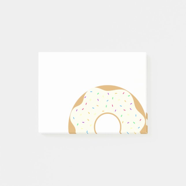 Sprinkly Donut Post-it Klebezettel (Vorderseite)
