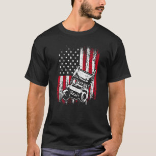 Sprint Car Racing Race Track Racer 3 T-Shirt