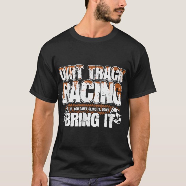 Sprint Car Racing - Racing Meme - Schmalspurbahn T-Shirt (Vorderseite)