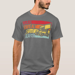 Sprint Car Racing Schlamm Schweiß und Gears Race T-Shirt