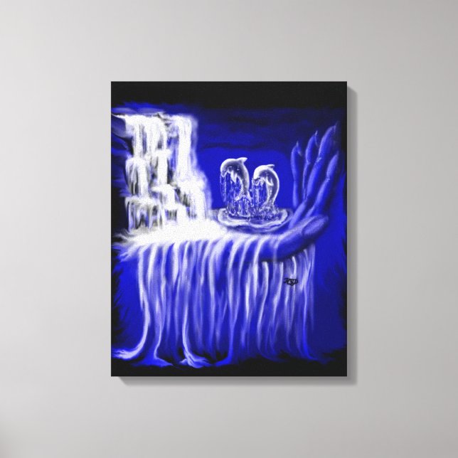 Sprint Delfine Leinwanddruck (Vorderseite)