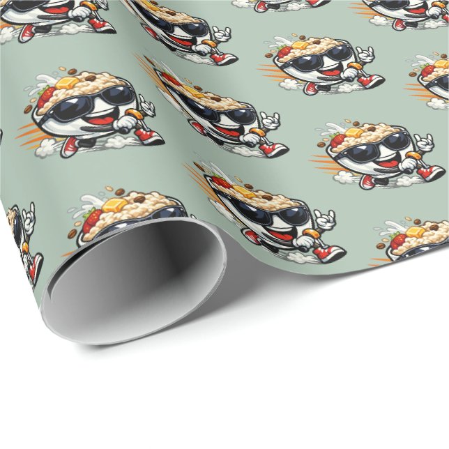 Sprint-Haferbrei Geschenkpapier (Rolleneckpunkt)