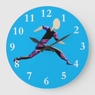 Sprint Runner Wall Clock Große Wanduhr