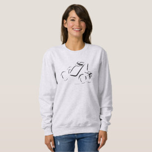 Sprintcar 01 Schwarz auf Esche Sweatshirt