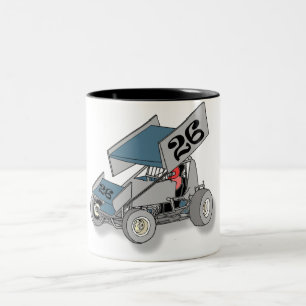 Sprinten Sie Auto Zweifarbige Tasse