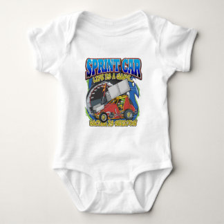 Sprinten Sie das Auto-Leben Baby Strampler