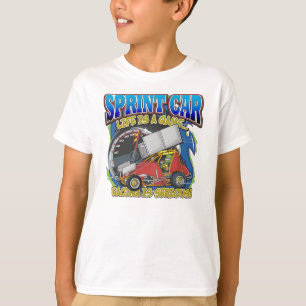 Sprinten Sie das Auto-Leben T-Shirt