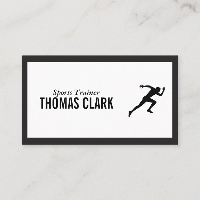 Sprinter | Schulung für die Fitness im Gesundheits Visitenkarte (Vorderseite)