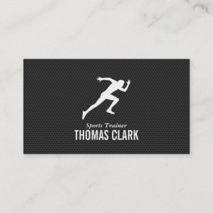 Sprinter Sporttrainer (Kohlenstoffmuster) Visitenkarte