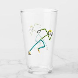 Sprinter Stickman Glas
