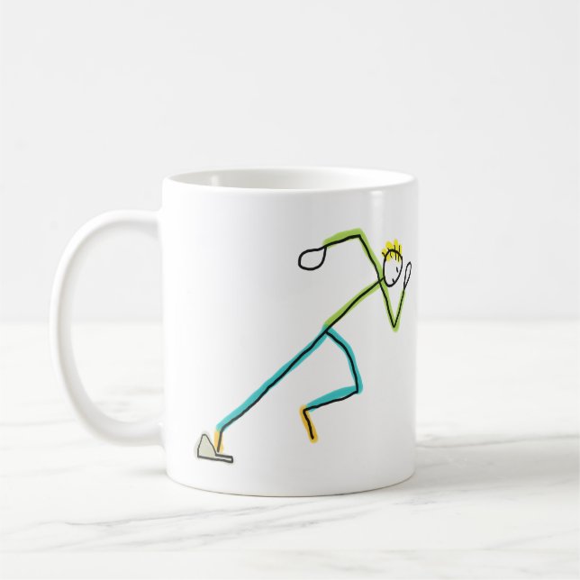 Sprinter Stickman Kaffeetasse (Links)