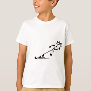 Sprinter Stickman Track und Feld T-Shirt