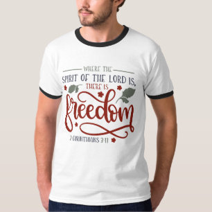 Sprite des Herrn ist Freiheit weißen Stil Männer T-Shirt