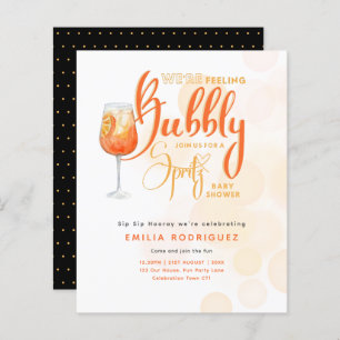 Spritz Baby Shower Boy oder Girl Black Orange