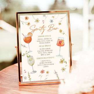 Spritz Bar Sign | Aperol Spritz Sign Poster
