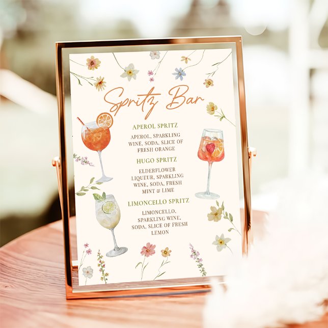Spritz Bar Sign | Aperol Spritz Sign Poster (Von Creator hochgeladen)