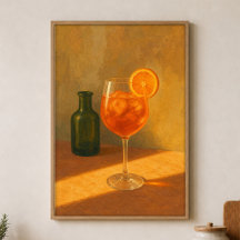 Spritz bei Golden Hour Aquarellposter