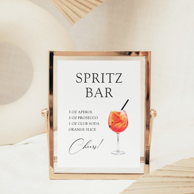 Spritz Cocktail Bar Rezept Poster (Von Creator hochgeladen)