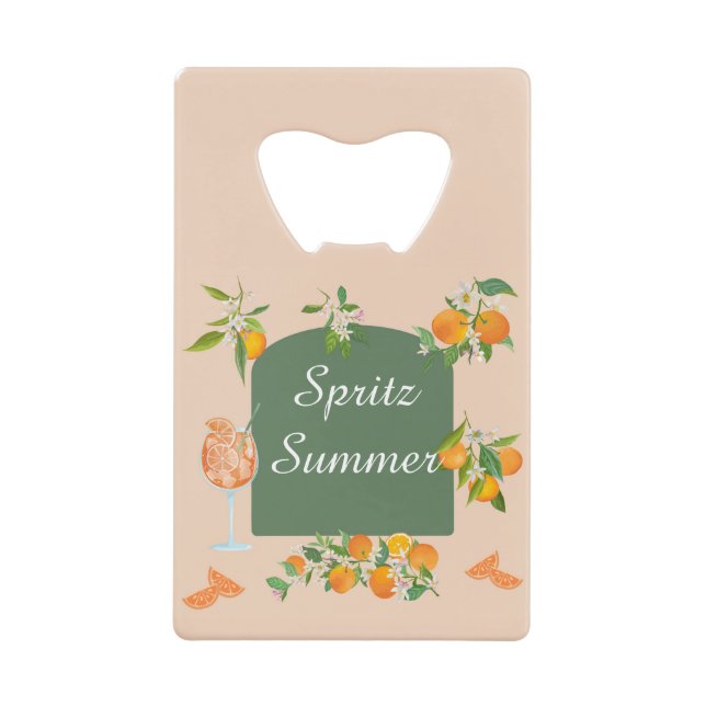 Spritz Summer Birthday Geldbeutel Flaschenöffner (Vorderseite)