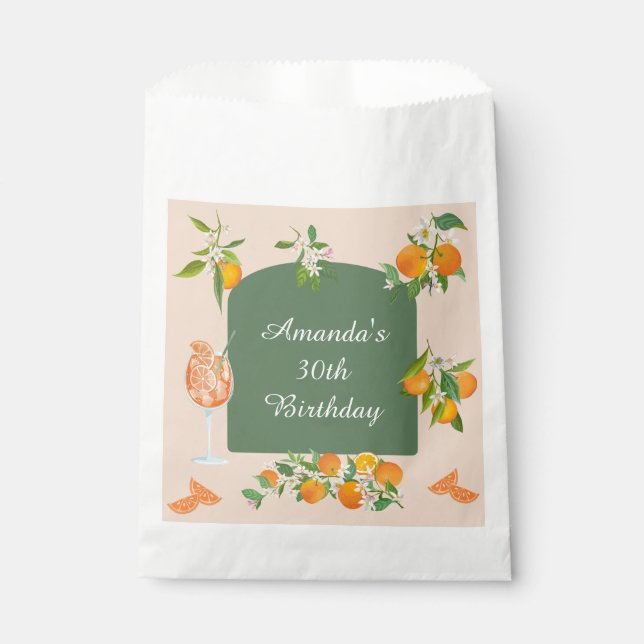 Spritz Summer Birthday Geschenktütchen (Vorderseite)