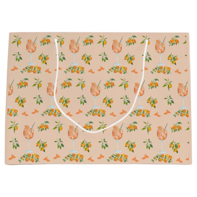 Spritz Summer Birthday Große Geschenktüte (Vorderseite)