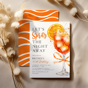 Spritz The Night Away Geburtstagsfeier Einladung