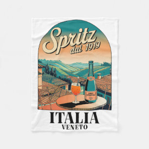 Spritz Veneto Italien Vintage Orange Wein Schwanz Fleecedecke