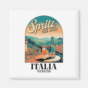 Spritz Veneto Italien Vintage Orange Wein Schwanz Magnet
