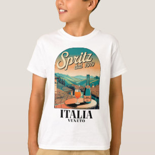 Spritz Veneto Italien Vintage Orange Wein Schwanz  T-Shirt