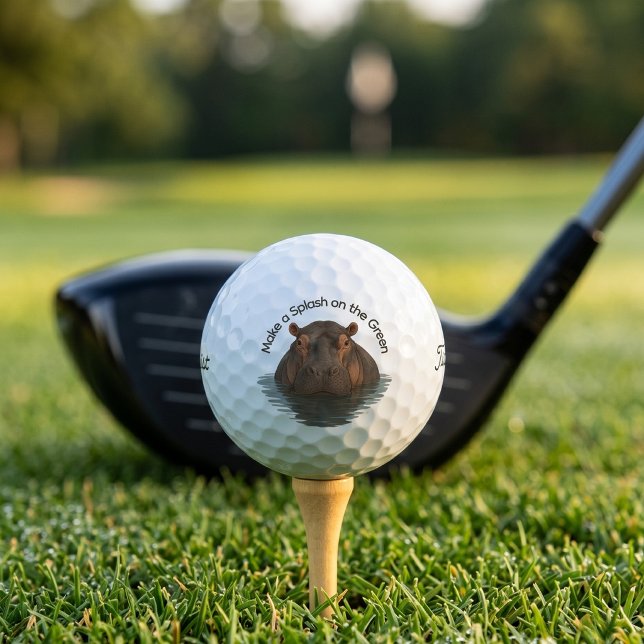 Spritze auf dem Grünen Nilpferd Golfball (Von Creator hochgeladen)