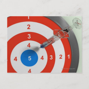 Spritze Dart Postkarte