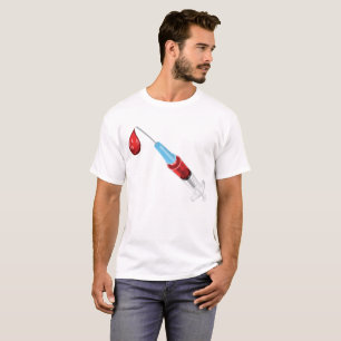 Spritze mit rotem Tropfen T-Shirt