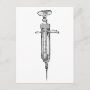 Spritze Postkarte