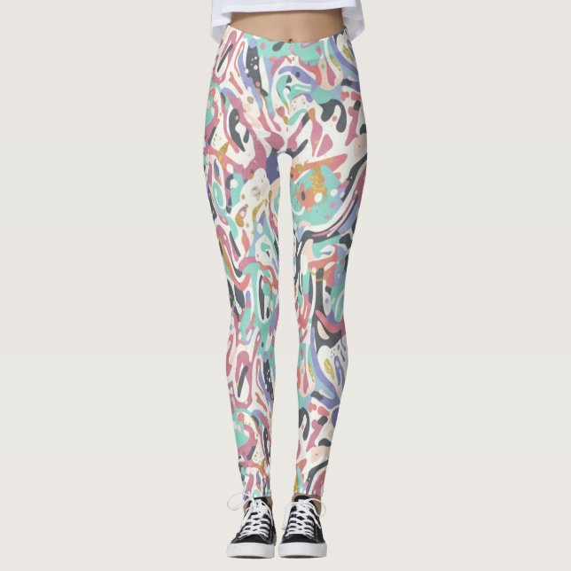 Spritzedesign  leggings (Vorderseite)
