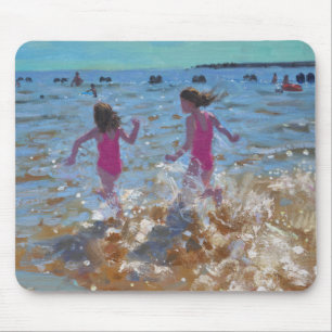 Spritzen im Meer Clacton. 2014 Mousepad