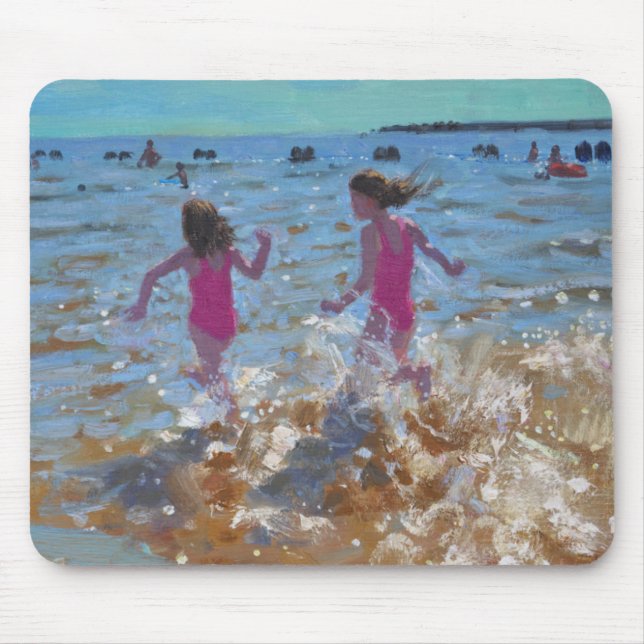Spritzen im Meer Clacton. 2014 Mousepad (Vorne)